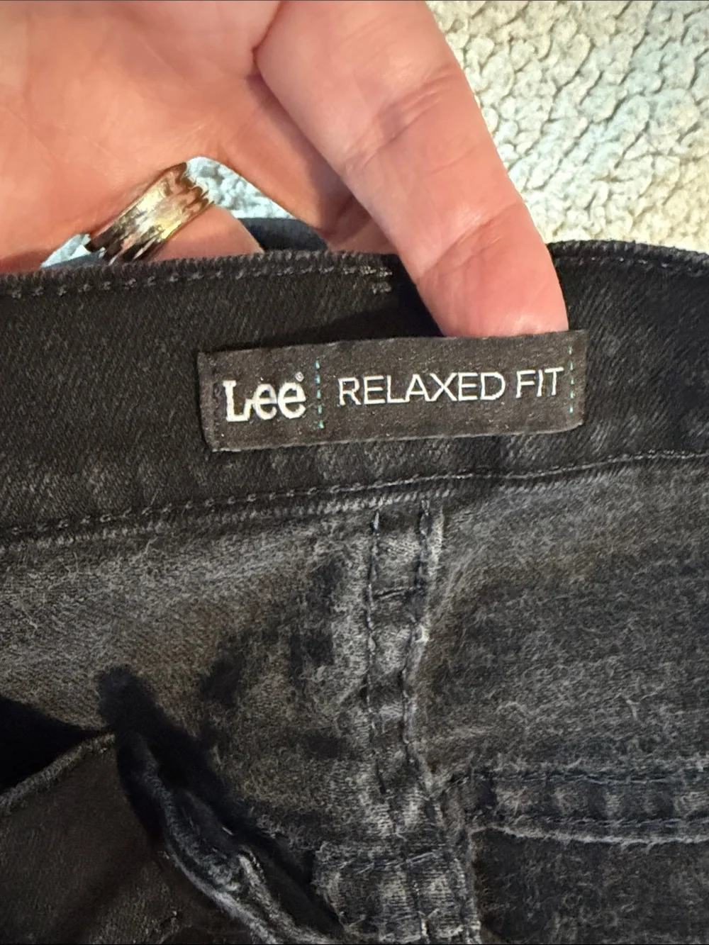 Lee Women’s Relaxed Fit Straight Leg Jeans in Black